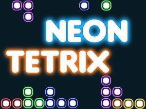 Neon Tetrix Puzzle Game