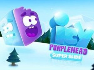 Icy Purple Slide Puzzle Adventure