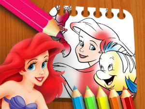 Mermaid Coloring Book Puzzle