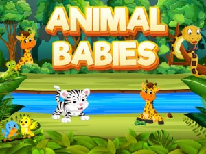Animal Babies Memory Match Puzzle